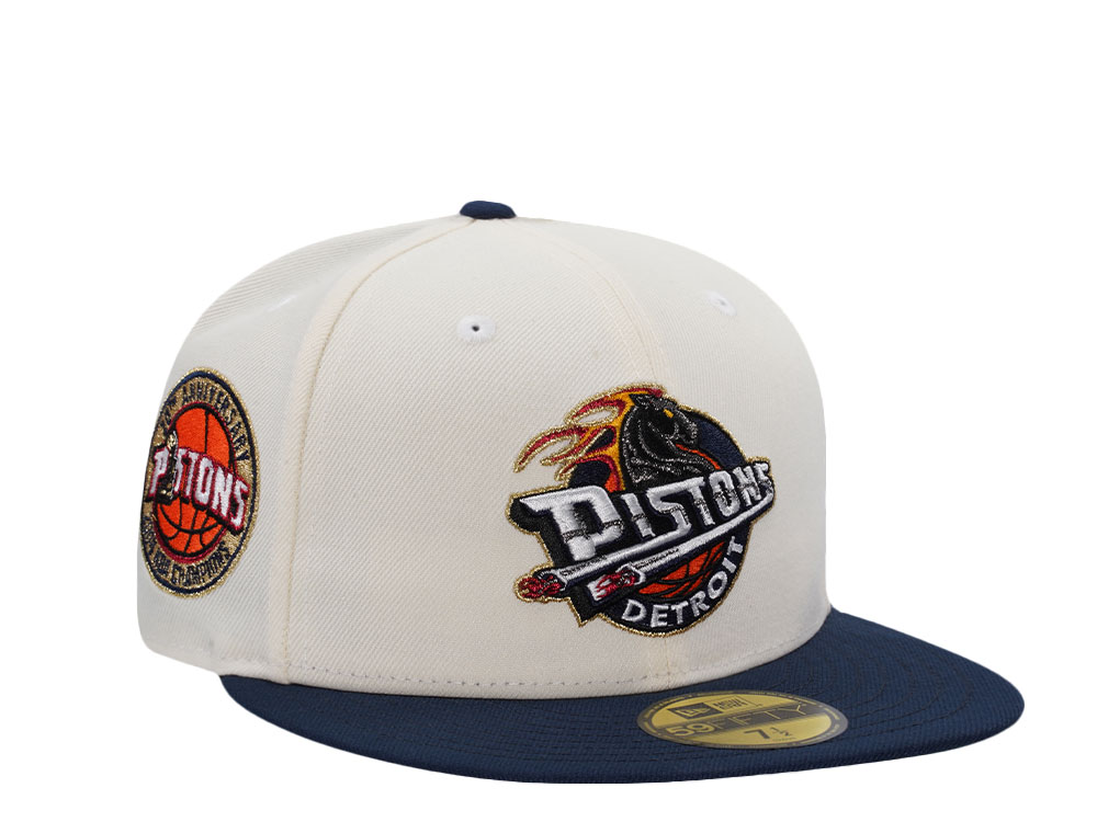 New Era Detroit Pistons 20th Anniversary Chrome Two Tone Edition 59Fifty Fitted Gorra