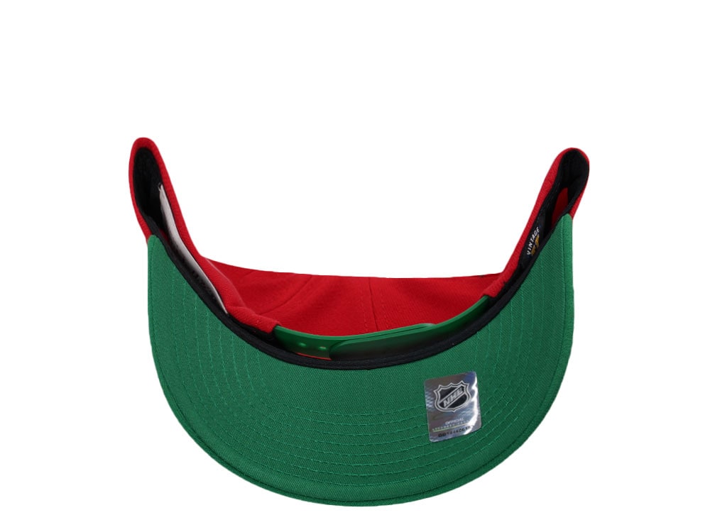 Mitchell & Ness New Jersey Devils Pro Crown Fit Vintage Red Snapback Gorra