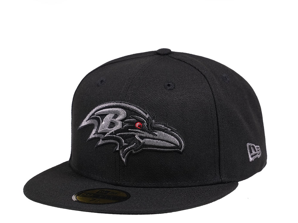 New Era Baltimore Ravens Black and Gray Edition 59Fifty Fitted Gorra