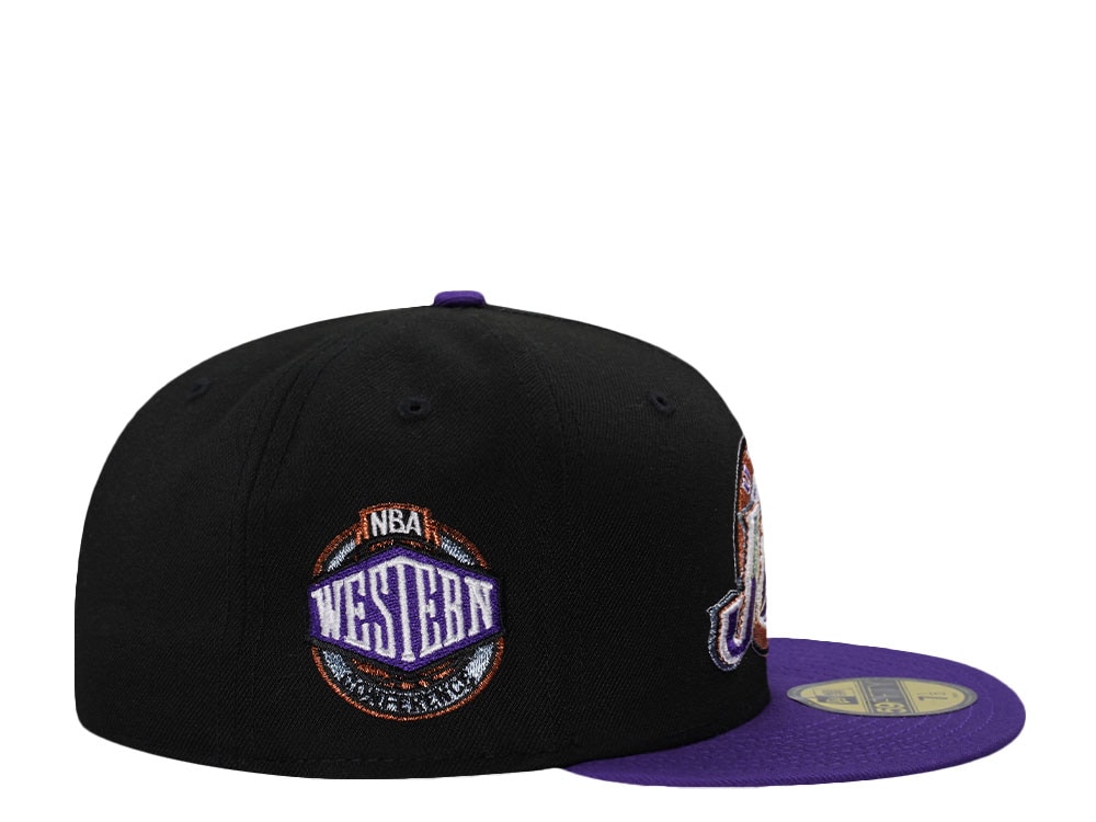 New Era Utah Jazz Western Conference Black Two Tone Edition 59Fifty Fitted Gorra