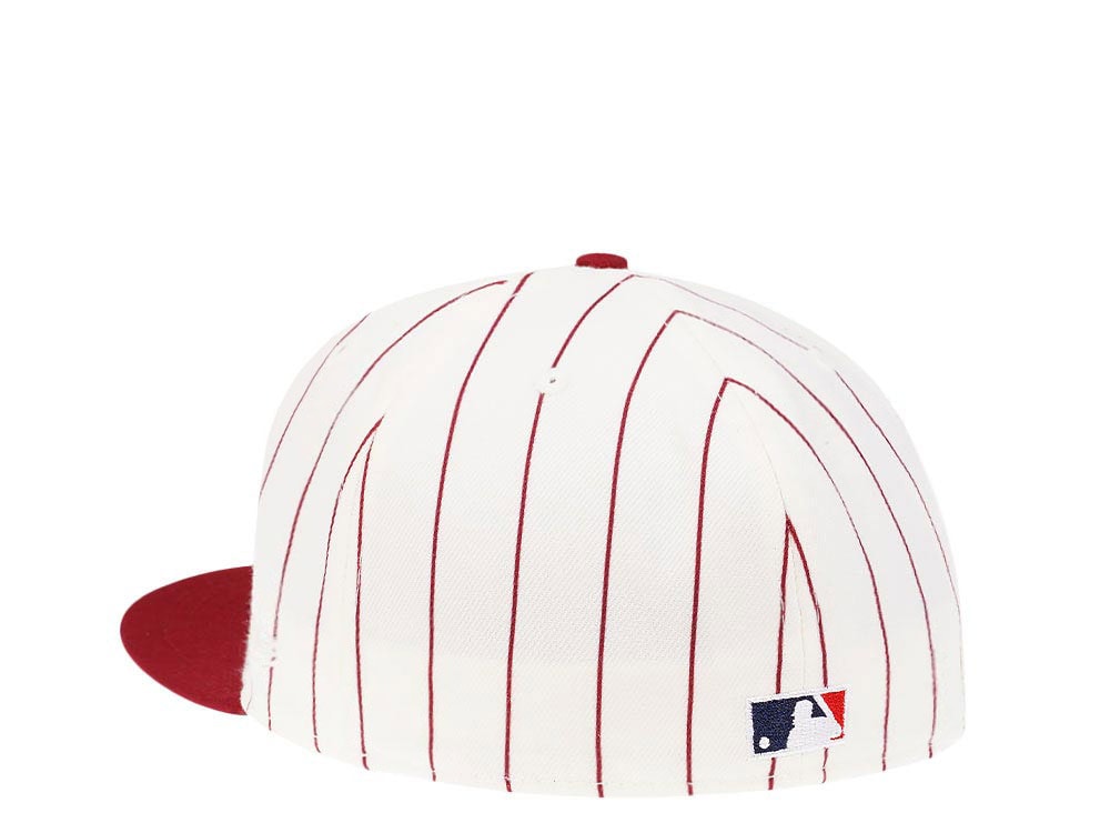 New Era Philadelphia Phillies Veterans Stadium Pinstripe Heroes Elite Edition 59Fifty Fitted Gorra