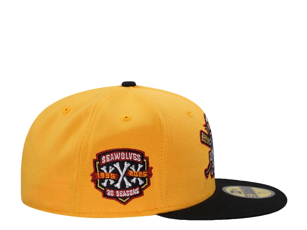 New Era Erie Seawolves 30 Seasons Yellow Two Tone Edition 59Fifty Fitted Gorra