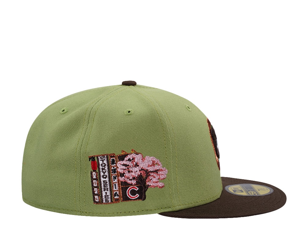 New Era Chicago Cubs Tokyo Series Matcha Two Tone Edition 59Fifty Fitted Gorra