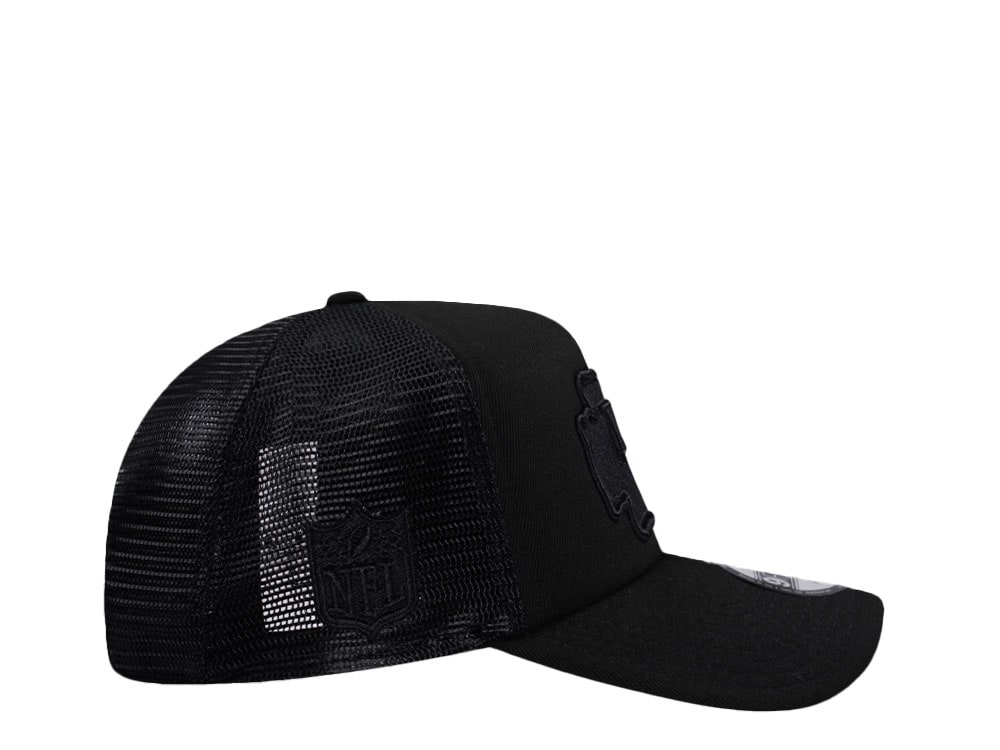 New Era Kansas City Chiefs Black Foam Trucker 9Forty A Frame Snapback Gorra