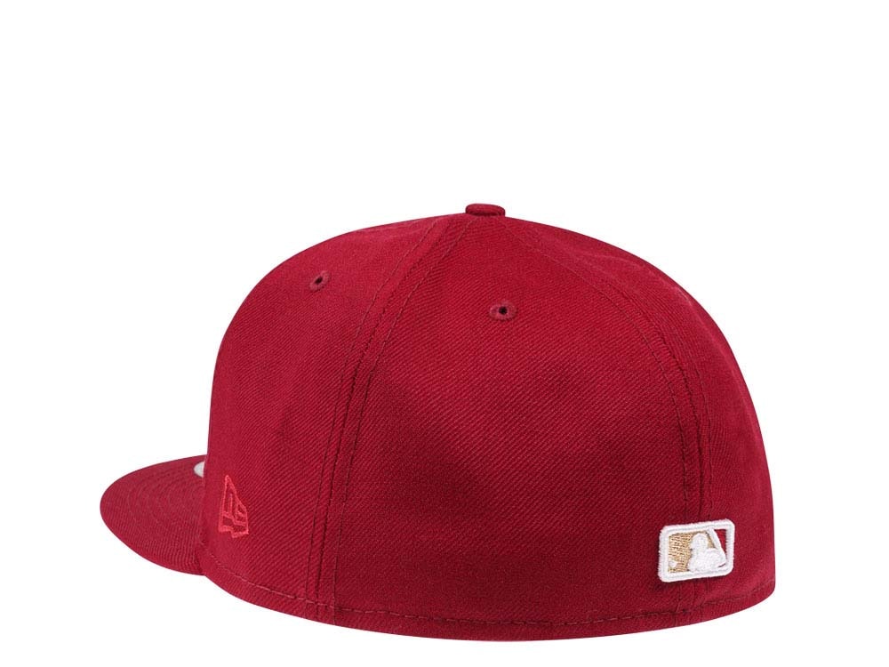 New Era Milwaukee Brewers Smooth Red Classic Edition 59Fifty Fitted Gorra