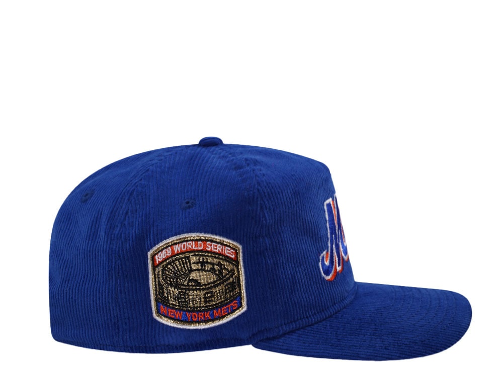 New Era New York Mets World Series 1968 Blue Corduroy Edition 19Twenty Snapback Gorra