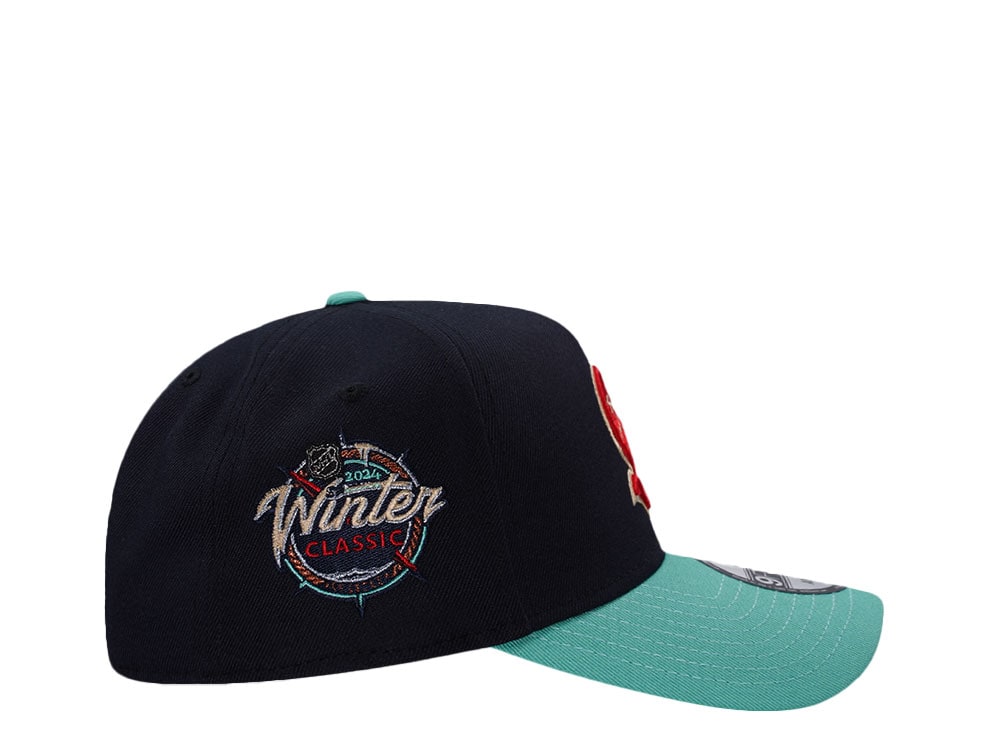 New Era Seattle Kraken Winter Classic 2024 Navy Two Tone Edition 9Forty A Frame Snapback Gorra