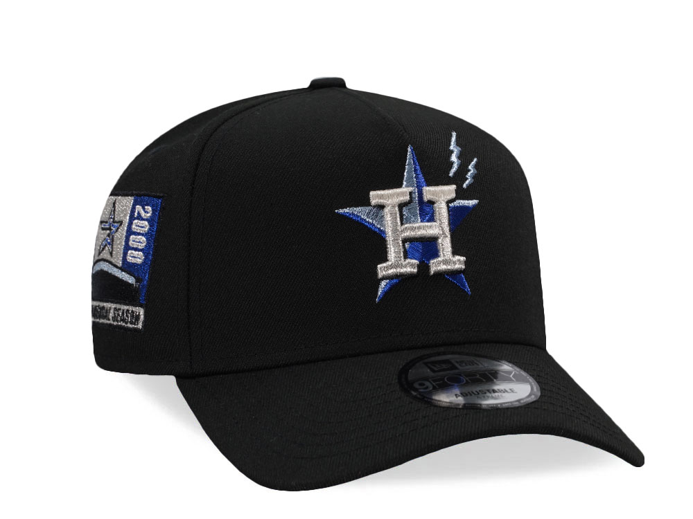New Era Houston Astros Inaugural Season 2000 Black Prime Edition 9Forty A Frame Snapback Gorra