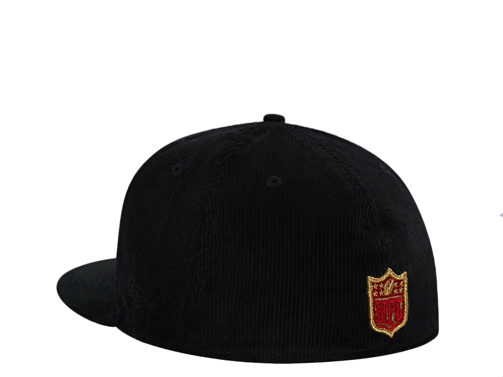 New Era San Francisco 49ers Black Cord Throwback Edition 59Fifty Fitted Gorra