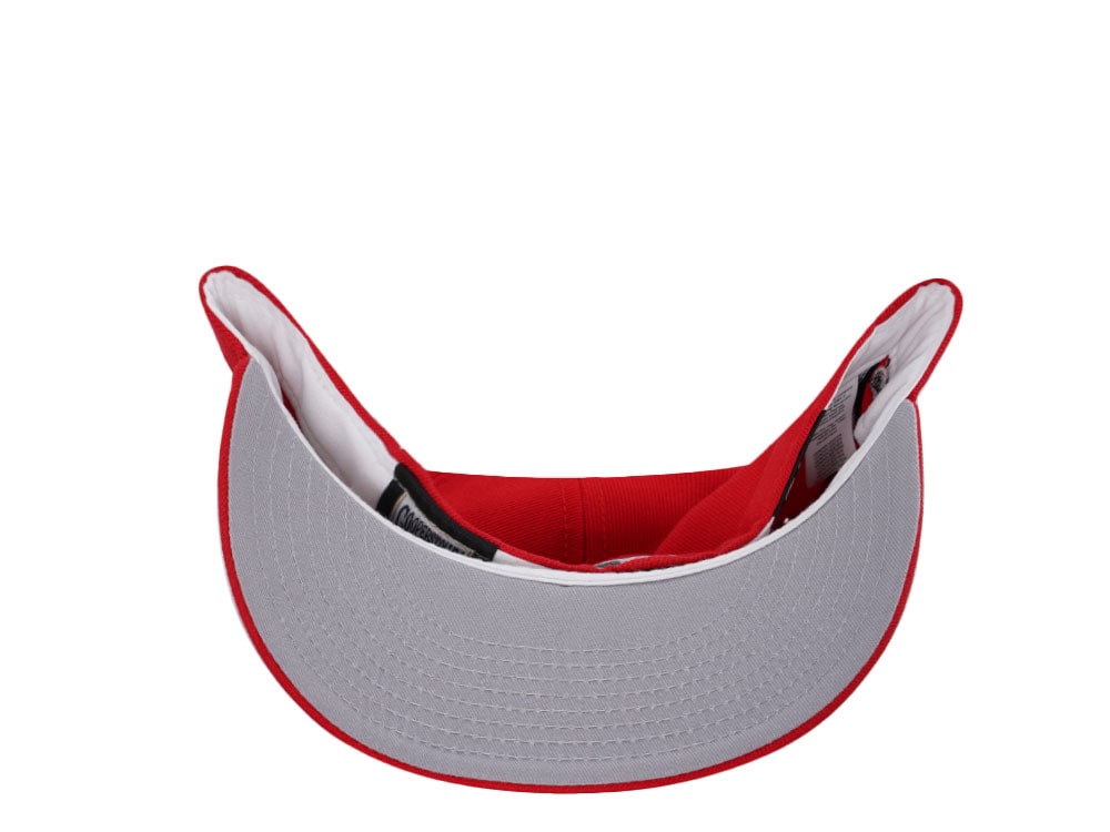 New Era Texas Rangers All Star Game 1995 Liquid Metal Red Edition 59Fifty Fitted Gorra