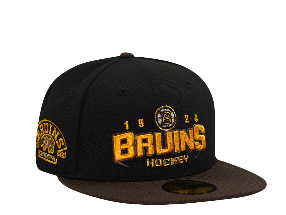 New Era Boston Bruins Centennial Two Tone Throwback Edition 59Fifty Fitted Gorra