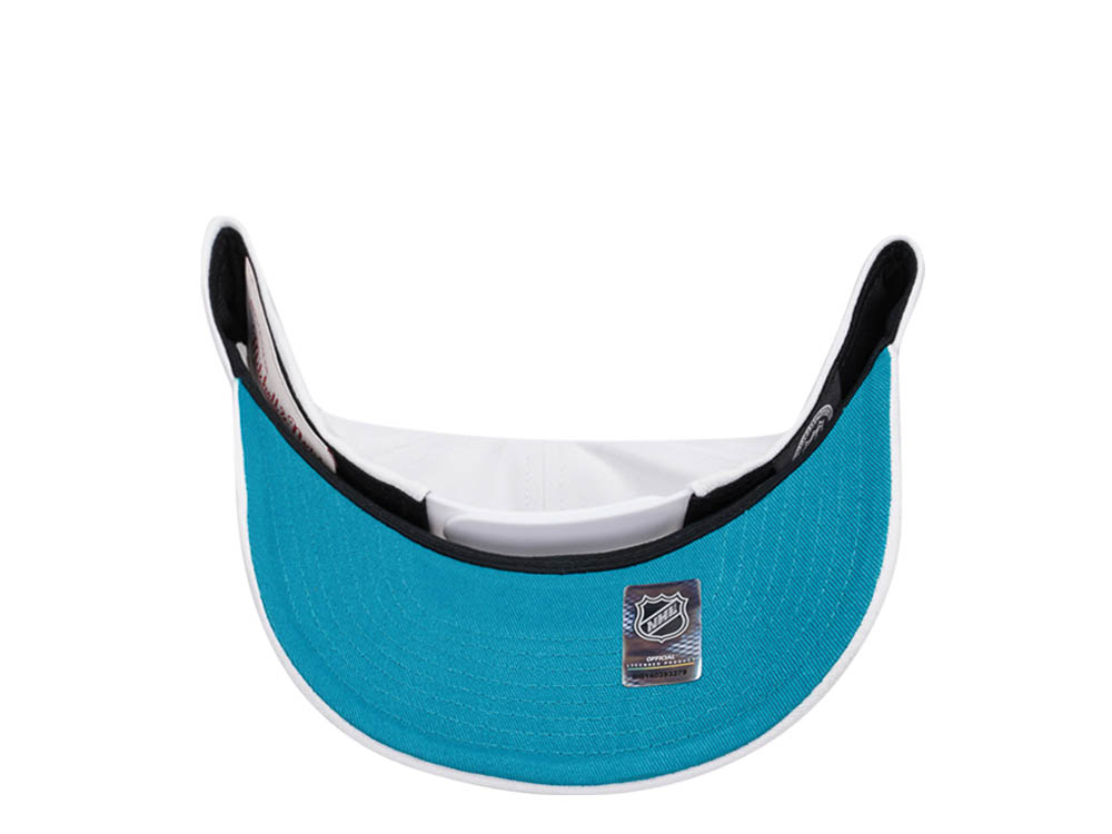 Mitchell & Ness San Jose Sharks All in Pro White Snapback Gorra