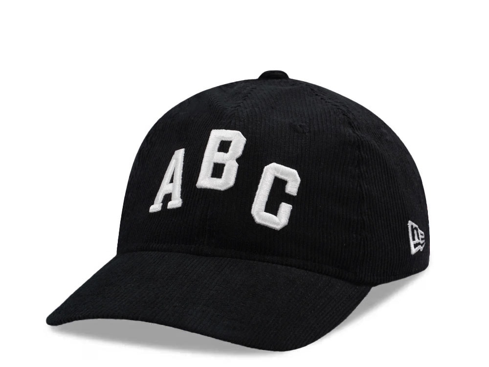 New Era Atlanta Black Crackers Corduroy Black Prime Edition 9Twenty Adjustable Gorra