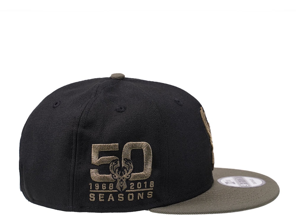 New Era Milwaukee Bucks 50 Seasons Edition 9Fifty Snapback Gorra