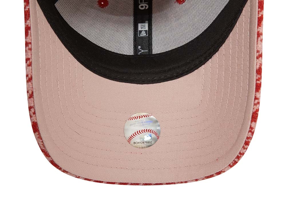 New Era New York Yankees Houndstooth Pink Womens 9Forty Snapback Gorra