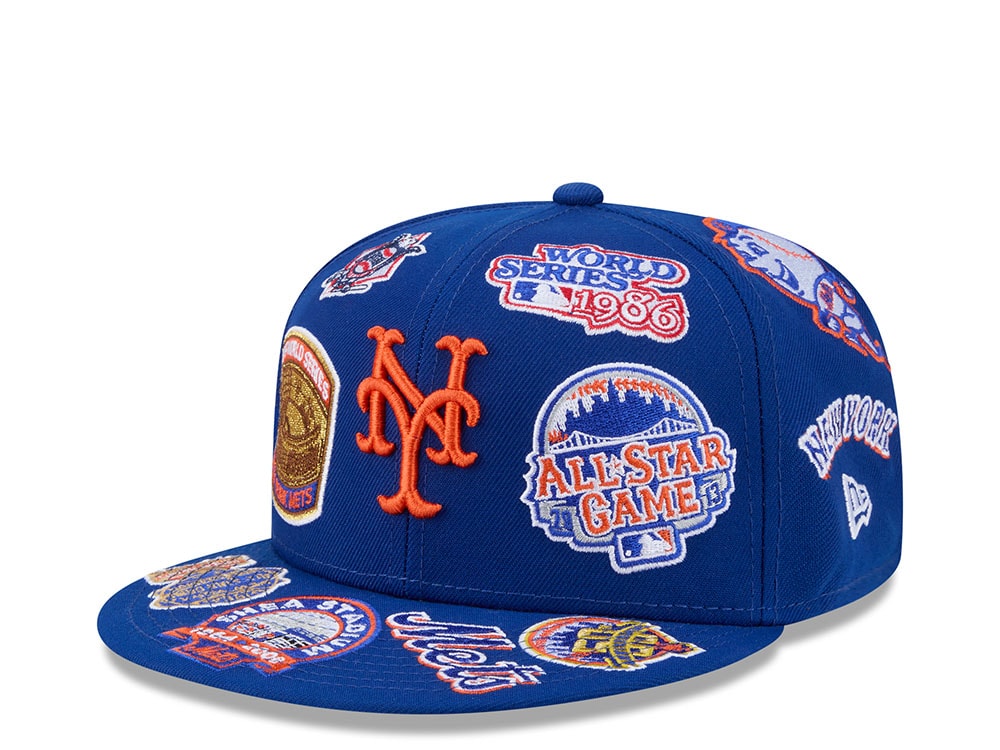 New Era New York Mets All Over Blue Edition 59Fifty Fitted Gorra