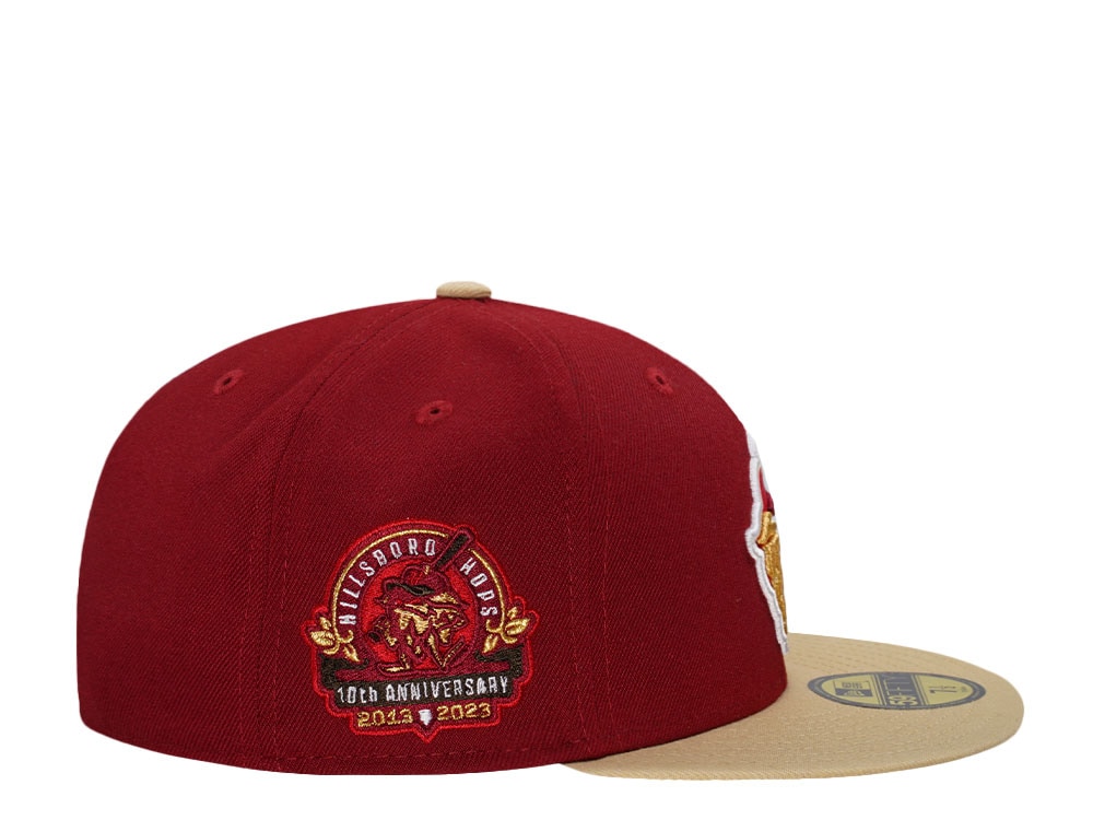 New Era Hillsboro Hops 10th Anniversary Two Tone Edition 59Fifty Fitted Gorra