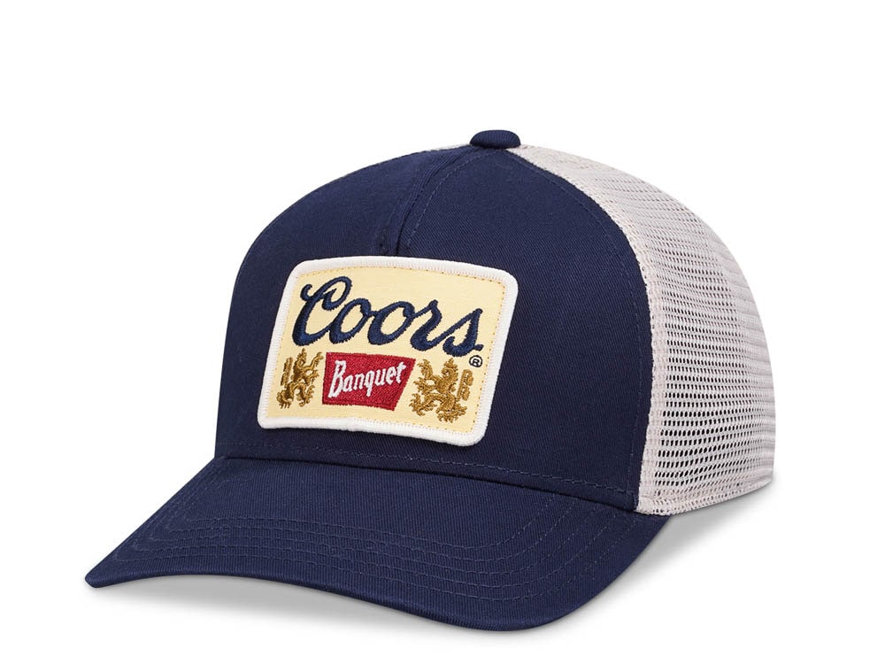 American Needle Miller Coors Valin Navy Trucker Snapback Gorra