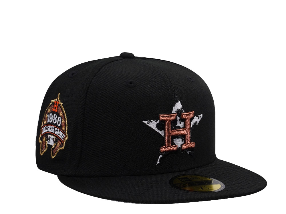New Era Houston Astros All Star Game 1986 Black Prime Edition 59Fifty Fitted Gorra