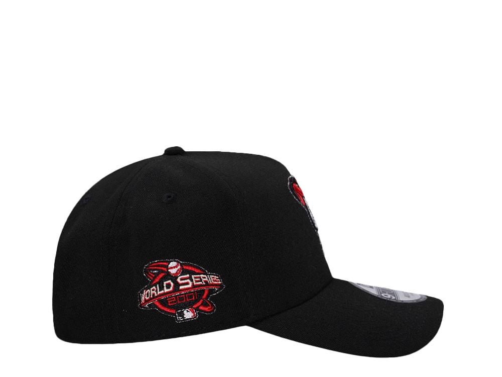 New Era Arizona Diamondbacks World Series 2001 Black Prime Edition 9Forty A Frame Snapback Gorra