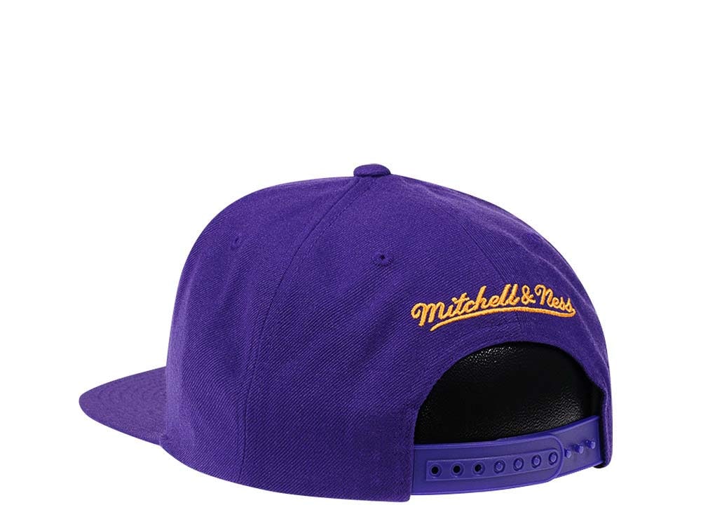 Mitchell & Ness Los Angeles Lakers HWC Zig Zag Satin Undervisor Snapback Gorra
