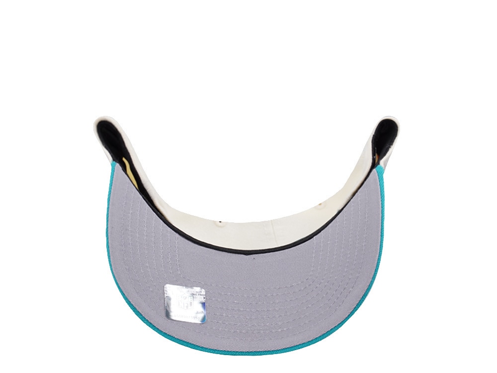New Era Miami Dolphins 50th Anniversary Chrome Two Tone Edition 9Fifty A Frame Snapback Gorra