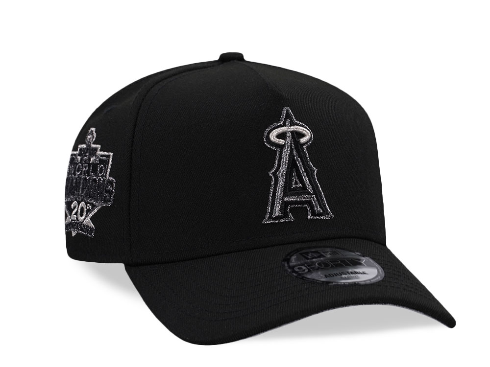 New Era Anaheim Angels 20th Anniversary World Champions Liquid Titanium Edition 9Forty A Frame Snapback Gorra