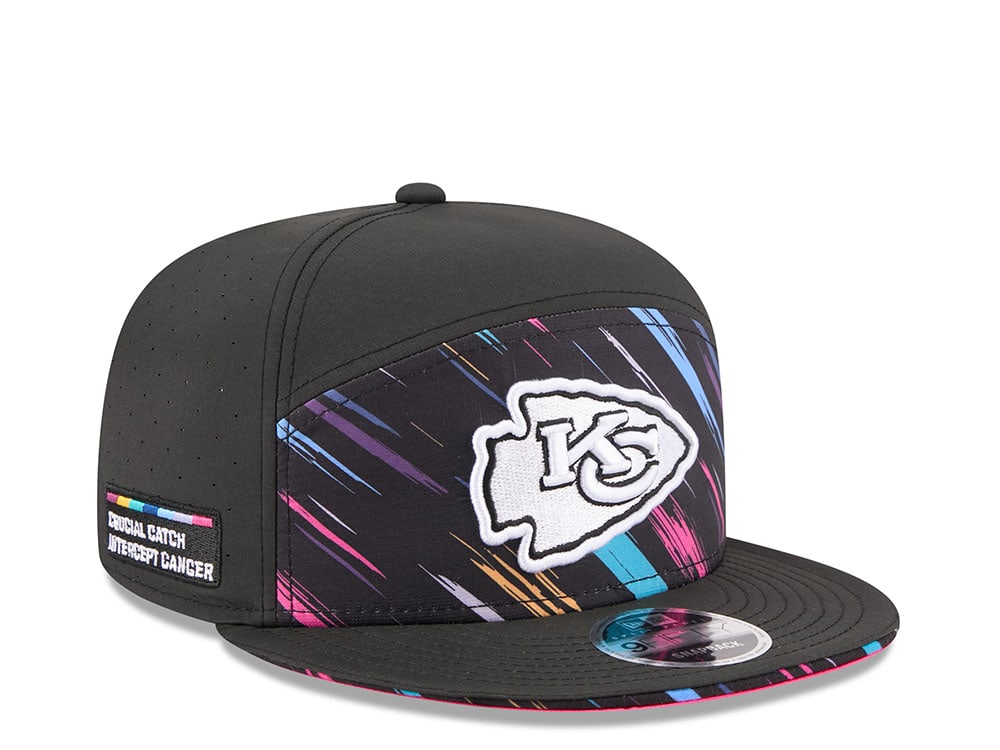 New Era Kansas City Chiefs Crucial Catch 2026 Black Edition 9Fifty Split Panel Snapback Gorra