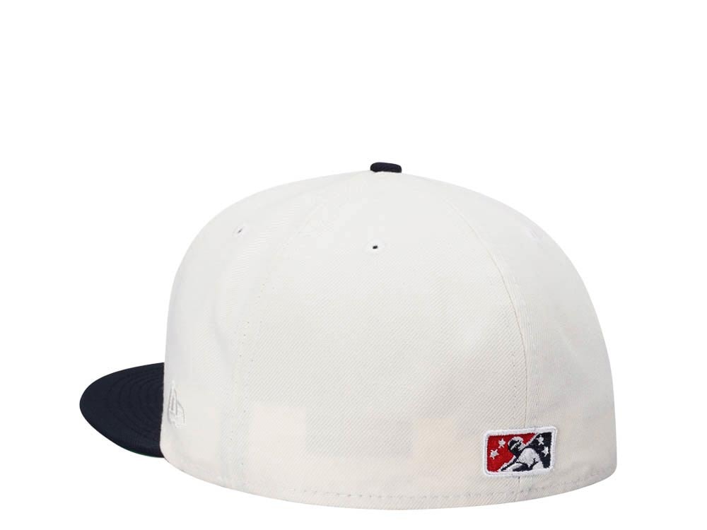 New Era Miami Beach Flamingos Chrome Two Tone Throwback Edition 59Fifty Fitted Gorra