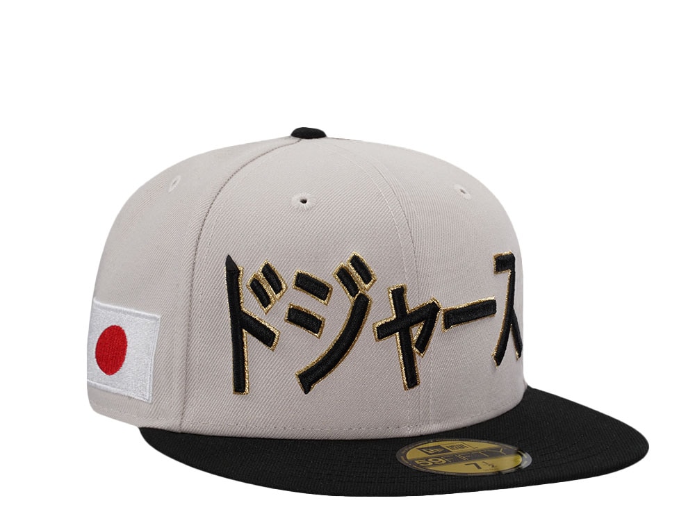 New Era Los Angeles Dodgers Kanji Gold Outline Two Tone Edition 59Fifty Fitted Gorra
