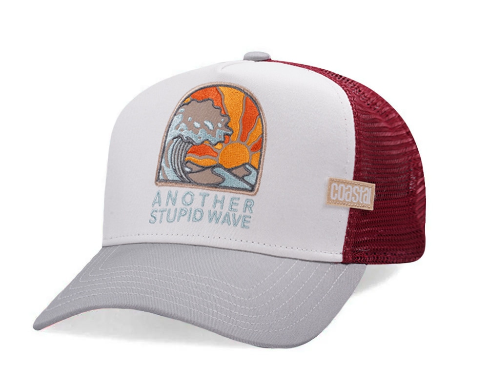 Djinns HFT Another Stupid Wave White Coastal Edition Trucker Snapback Gorra
