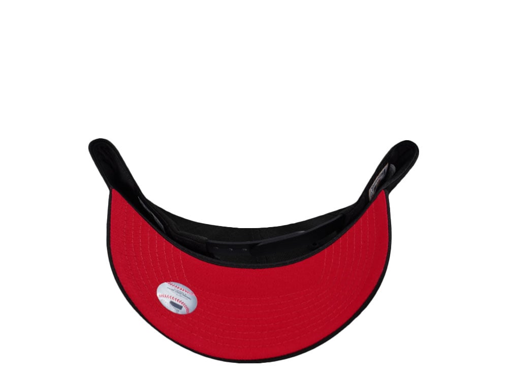 New Era Anaheim Angels Black And Red Upside Down Edition 9Forty A Frame Snapback Gorra
