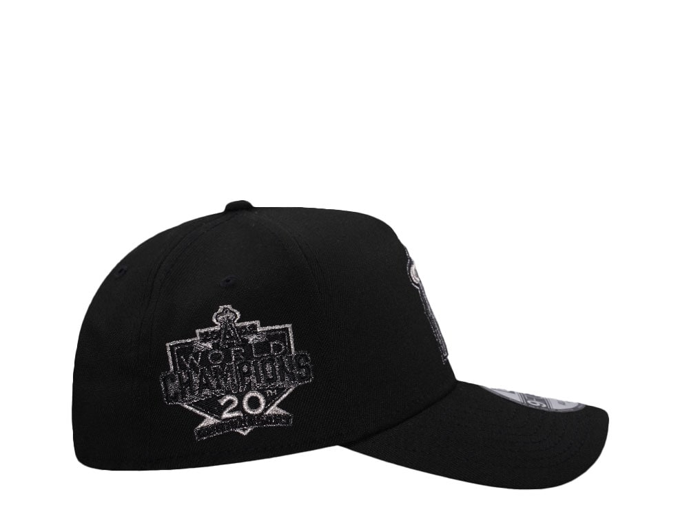 New Era Anaheim Angels 20th Anniversary World Champions Liquid Titanium Edition 9Forty A Frame Snapback Gorra