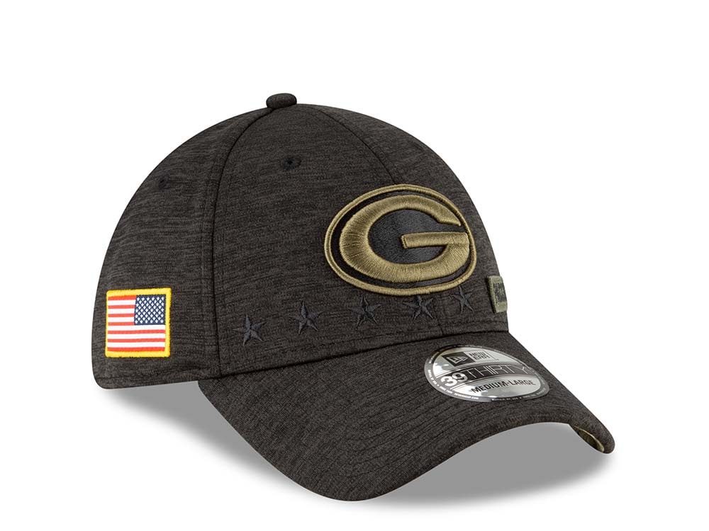 New Era Green Bay Packers Salute to Service 2020 39Thirty Stretch Gorra