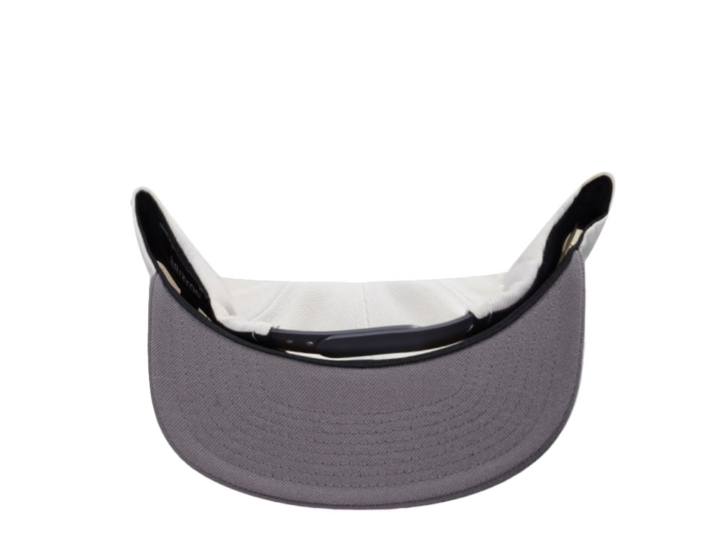 Brixton Supply Logo White Snapback Gorra