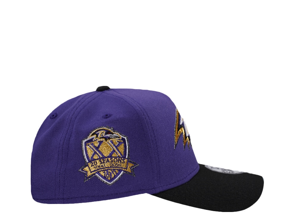 New Era Baltimore Ravens 20 Seasons Purple Two Tone Edition 9Forty A Frame Snapback Gorra