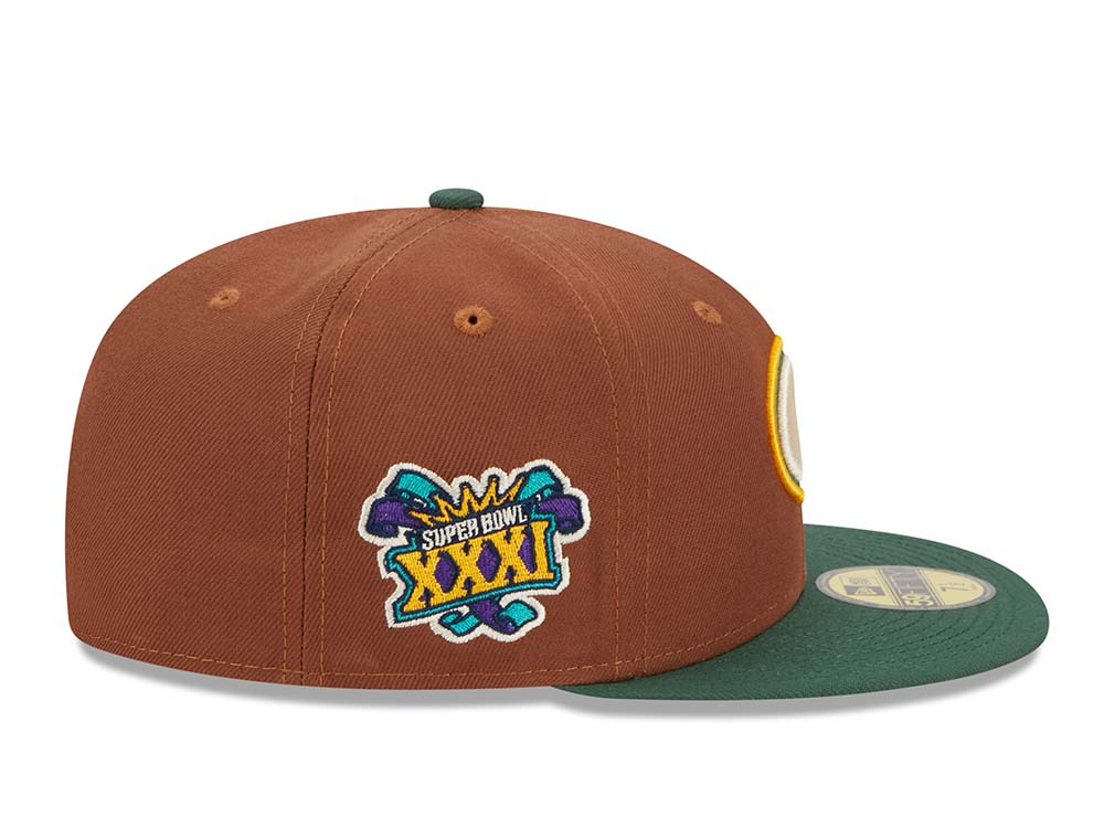 New Era Green Bay Packers Super Bowl XXXI Harvest Two Tone Edition 59Fifty Fitted Gorra