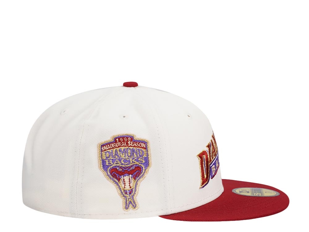 New Era Arizona Diamondbacks Inaugural Season 1998 Chrome Gold Two Tone Edition 59Fifty Fitted Gorra