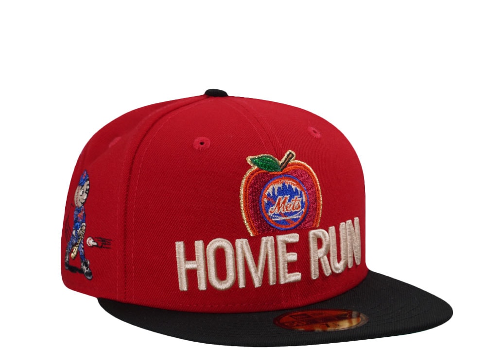 New Era New York Mets Home Run Scarlet Two Tone Edition 59Fifty Fitted Gorra