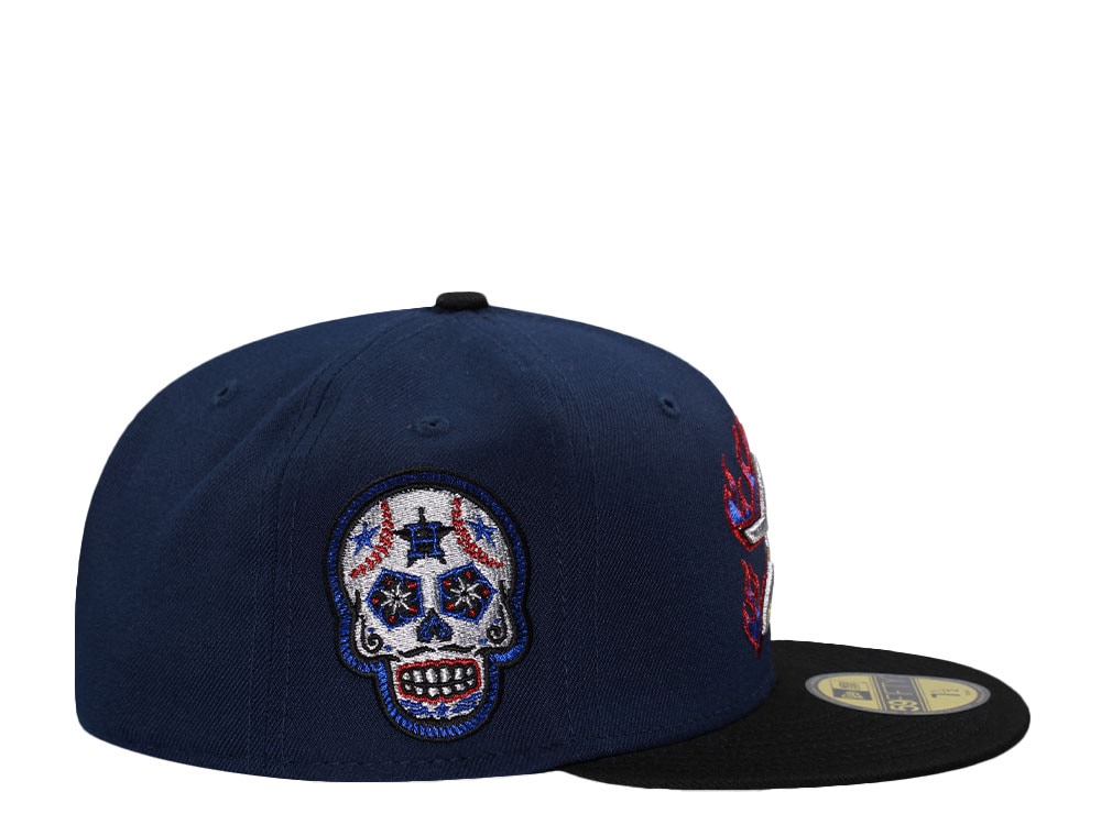 New Era Houston Astros Skull Flame Prime Two Tone Edition 59Fifty Fitted Gorra