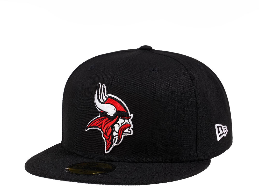 New Era Minnesota Vikings Black Crimson Collection 59Fifty Fitted Gorra