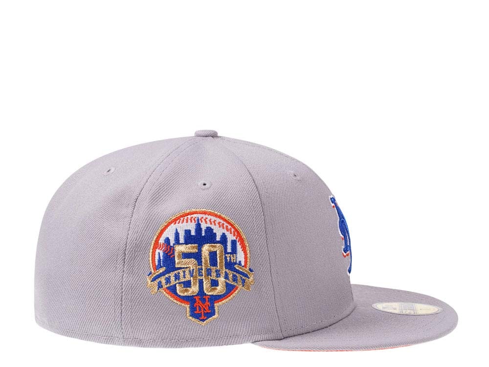 New Era New York Mets 50th Anniversary Fresh Gray Edition 59Fifty Fitted Gorra