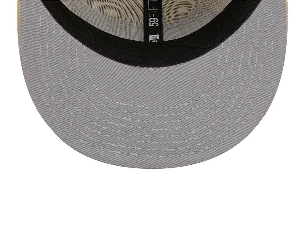 New Era New York Giants Pro Bowl 1986 Raffia Front Vegas Gold Edition 59Fifty Fitted Gorra