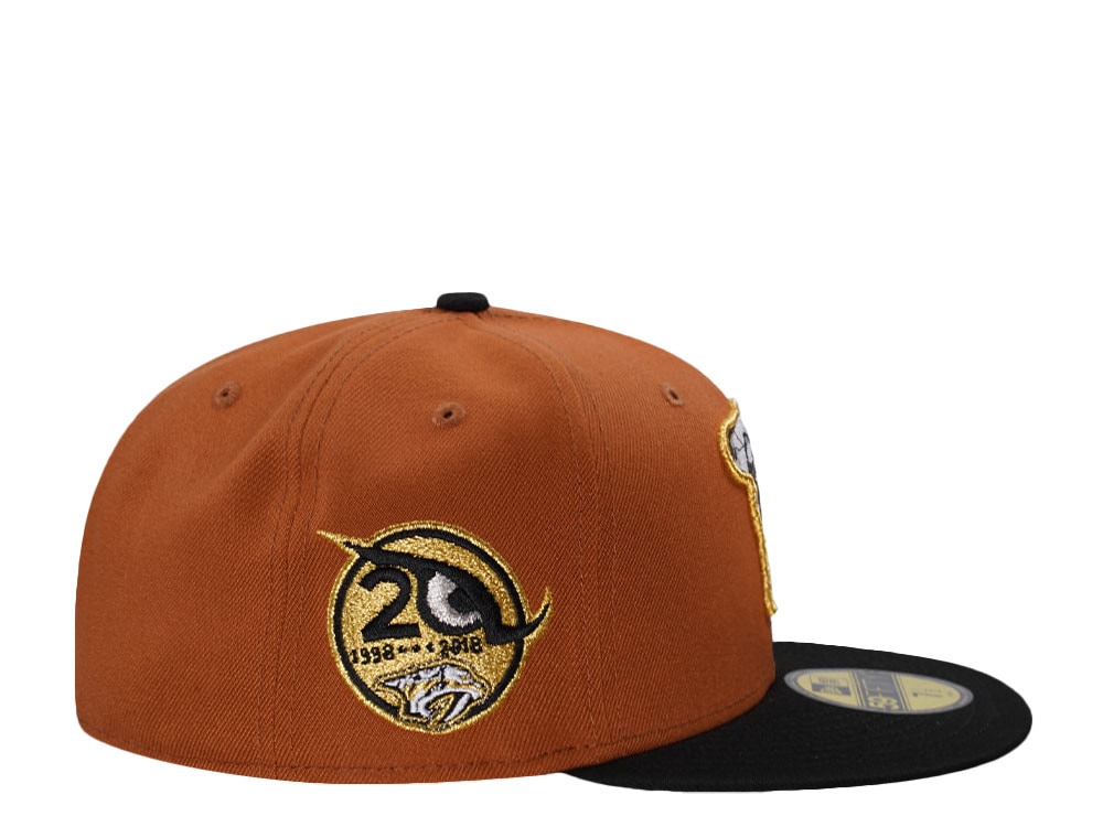 New Era Nashville Predators 20th Anniversary Brown Two Tone Edition 59Fifty Fitted Gorra