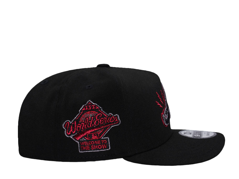 New Era Atlanta Braves World Series 1995 Black Edition 9Fifty A Frame Snapback Gorra