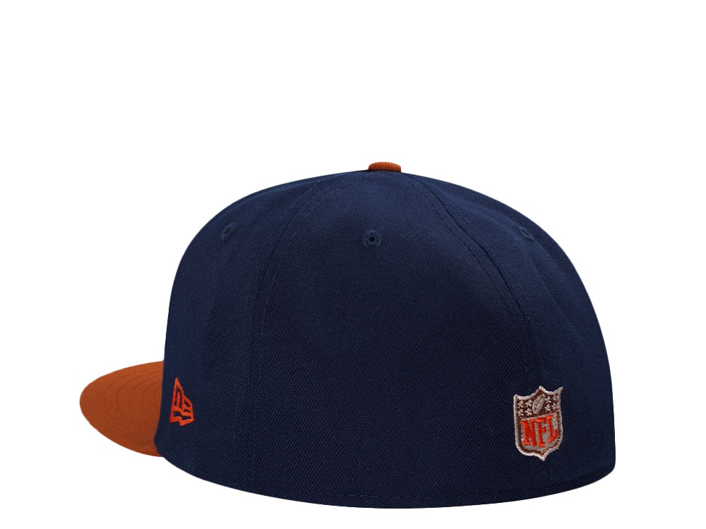 New Era Denver Broncos Navy Rust Two Tone Prime Edition 59Fifty Fitted Gorra