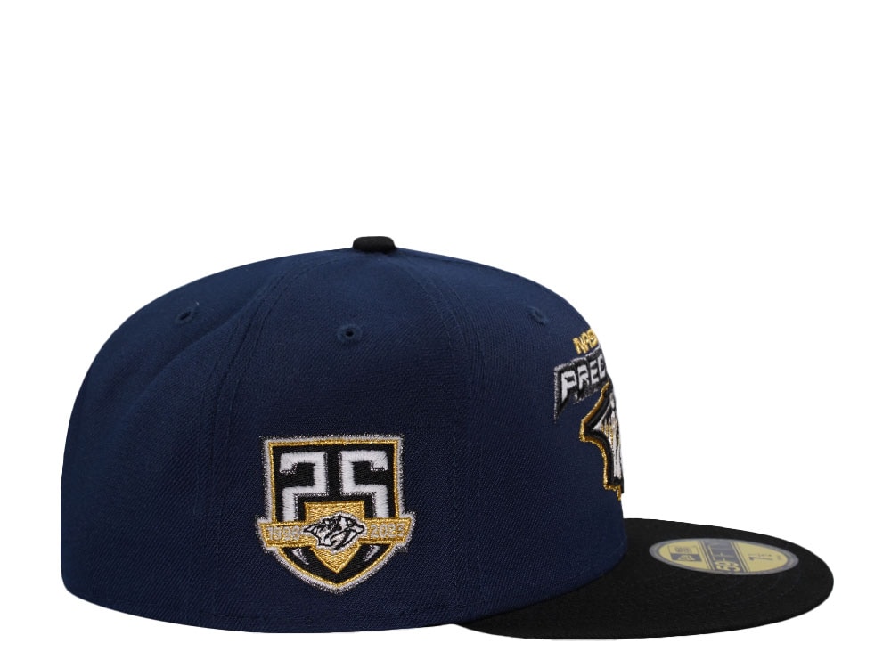 New Era Nashville Predators 25th Anniversary Navy Prime Edition 59Fifty Fitted Gorra
