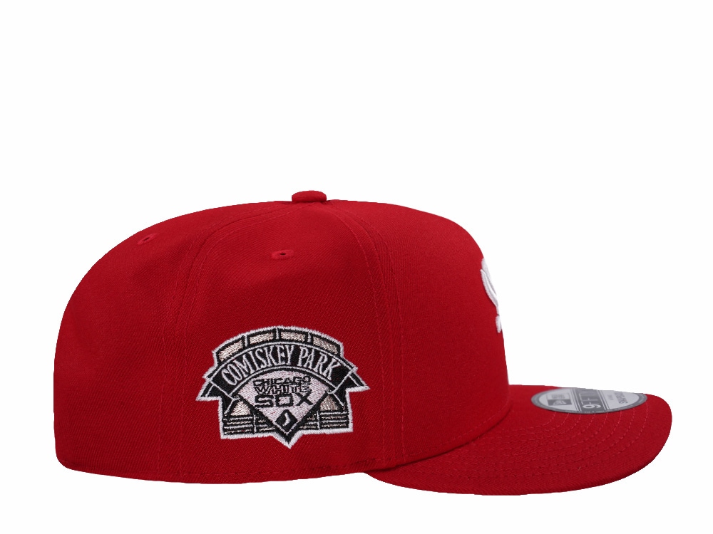 New Era Chicago White Sox Comiskey Park Scarlet Prime Edition 9Fifty A Frame Snapback Gorra