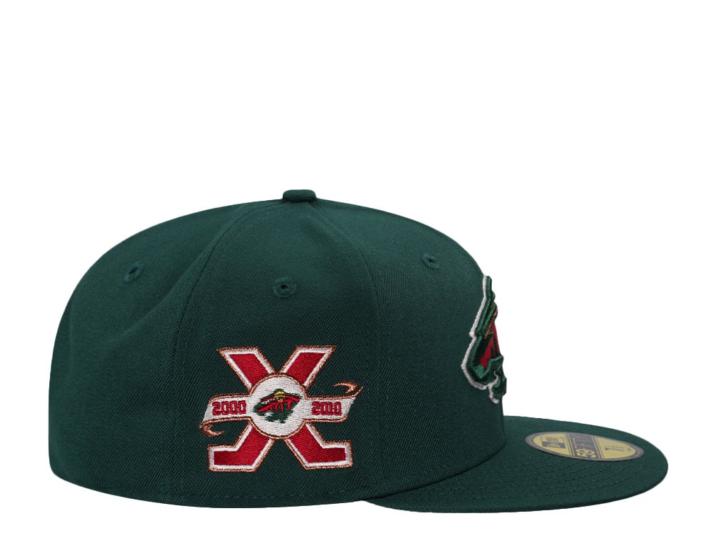 New Era Minnesota Wild 10th Anniversary Green Prime Edition 59Fifty Fitted Gorra