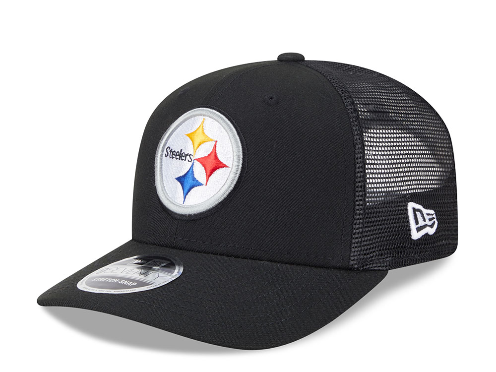 New Era Pittsburgh Steelers Black Edition 9Seventy Trucker Snapback Gorra